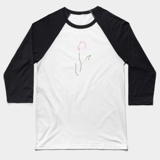 Floral Scribble Baseball T-Shirt